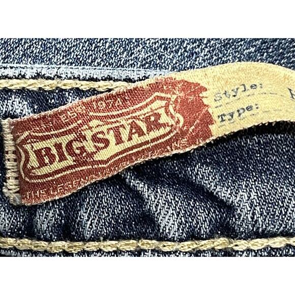 BIG STAR Jeans Women Size 27XL Blue Denim Curvy Fit Low Rise Cotton Blend Y2K - Picture 3 of 8